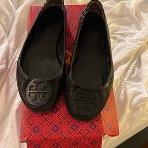 Tory burch Minnie travel soft nappa leather size 7 black